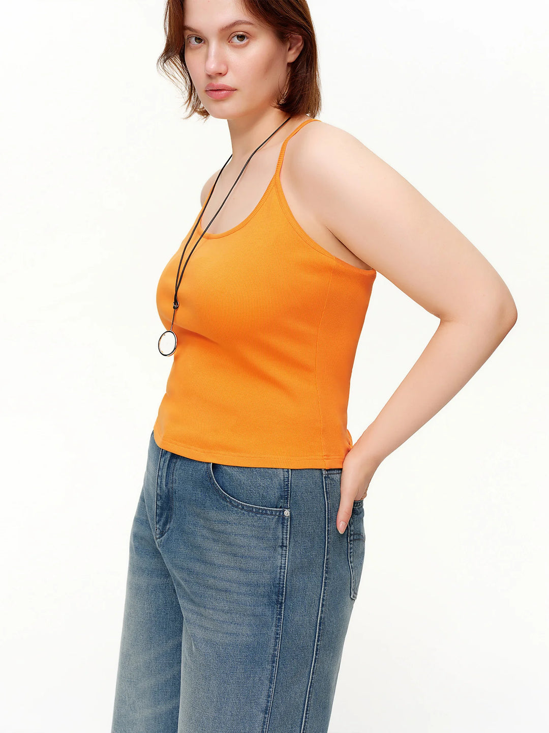 Women's Pearl-Adorned Linen-Blend Layering Top & Cotton T-Shirt