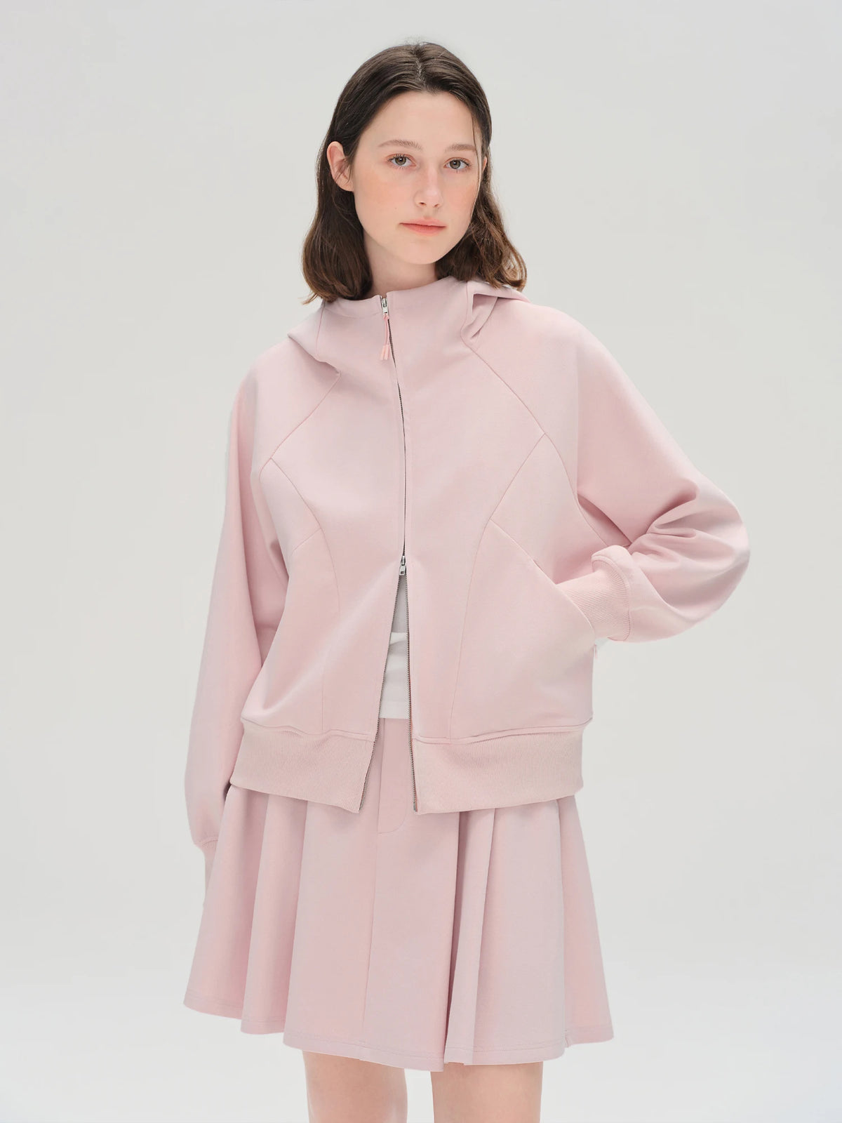 Plus Size Strawberry Milk Hoodie & Skirt Set | Fall 2025 Casual